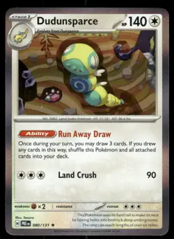 Dudunsparce 080/131 Holo Rare Prismatic Evolutions Pokemon Holo Near Mint - Image 1