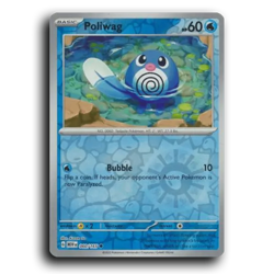 Poliwag 060/165 Common 151 Pokemon Reverse Holo NM - Image 1