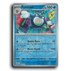 Poliwrath 062/165 Uncommon 151 Pokemon Reverse Holo NM - Image 1
