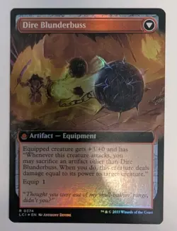 Dire Flail (Extended Art) The Lost Caverns of Ixalan Foil - MTG RARE - Image 2