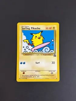 Wizards Pokemon TCG Surfing Pikachu 28/53 Wotc Promo Regular HP50 English 2001 - Image 2