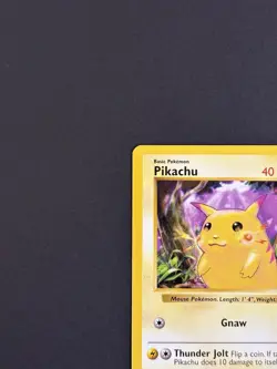 Wizards Pokemon TCG Pikachu 58/102 Base Set Red Cheek Pikachu HP40 English 1999 - Image 3