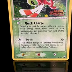 Yanma 28/109 Reverse Foil Stamp Pokemon EX Team Rocket Returns Tail Swirl 💫 NM - Image 3