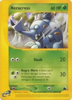 Pokemon - Skyridge - Heracross 64/144- Condition (LP) - Image 1