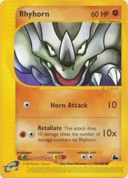 Pokemon - Skyridge - Rhyhorn 91/144- Condition (NM) - Image 1