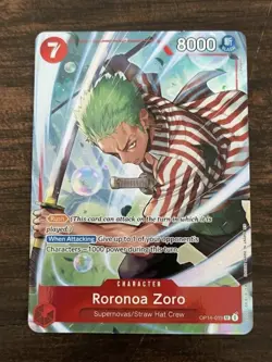 One Piece Roronoa Zoro EB04-007 SR ENGLISH OP15 - Image 1