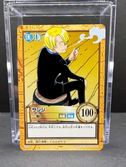 Sanji One Piece Hyper Battle 2001 Japanese Card c496 Vintage Bandai - Image 1