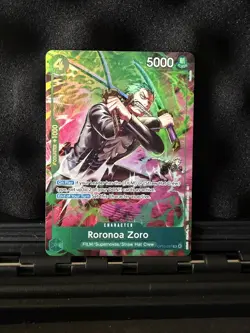 RORONOA ZORO One Piece Adventure on Kami's Island Treasure Rare OP13-037Gradable - Image 1