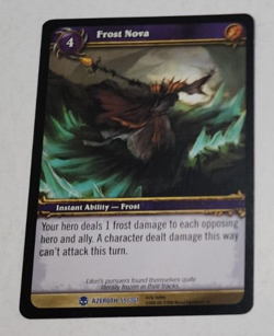 World Of Warcraft TCG Frost Nova 55 Heroes Of Azeroth 55/361 Rare LP - Image 1