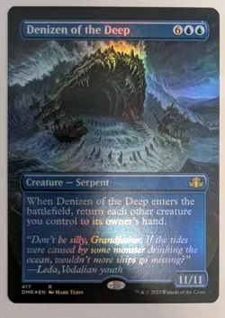 Denizen of the Deep (Borderless) Dominaria Remastered Foil - MTG RARE - Image 1