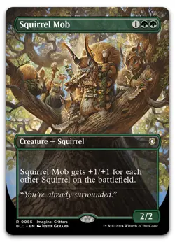 Squirrel Mob (Borderless) #85 (NM) Bloomburrow BLC Magic MTG - Image 1