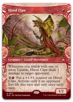 Hired Claw (Showcase) #317 (NM) Bloomburrow BLB Magic MTG - Image 1