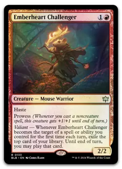 Emberheart Challenger #133 (Foil) (NM) Bloomburrow BLB Magic MTG - Image 1