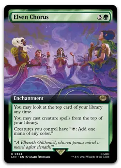 Elven Chorus (Extended Art) #364 (NM) Lord of the Rings LTR Magic MTG - Image 1