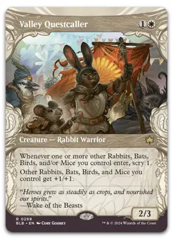 Valley Questcaller (Showcase) #299 (NM) Bloomburrow BLB Magic MTG - Image 1