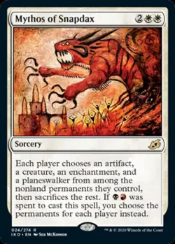 Mythos of Snapdax - Light Play MTG Ikoria: Lair of Behemoths - Image 1