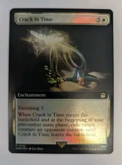 Crack in Time (Extended Art) Universes Beyond: Doctor Who Foil - MTG RARE - Image 1