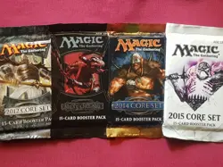 Magic The Gathering CORE SET Booster pack lot M12 M13 M14 M15 new sealed MTG - Image 1