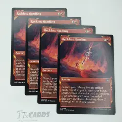 Reckless Handling Showcase x4 Playset 4x MTG March of The Machine Aftermath MAT - Image 1