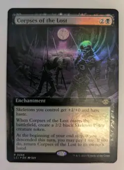 Corpses of the Lost (Extended Art) The Lost Caverns of Ixalan Foil - MTG RARE - Image 1