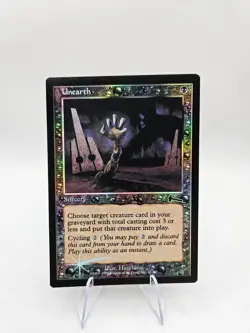Magic the Gathering MTG Urza's Legacy FOIL Unearth - Image 1