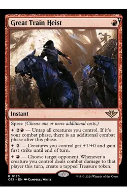 1x MTG Great Train Heist - OTJ Rare! NM Mint! Ships Fast! - Image 1