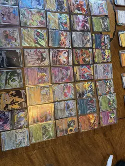 Large RARE Pokemon card lot TCG English, SLEEVED Lugia graded some full art - Image 4
