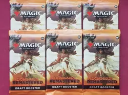 Magic The Gathering 6x DOMINARIA REMASTERED New Sealed DRAFT Booster Packs MTG - Image 1