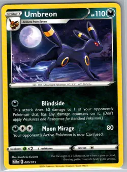 Umbreon 009/015 Non Holo McDonald's Promos 2024 - Pokemon Card - NM - Image 1