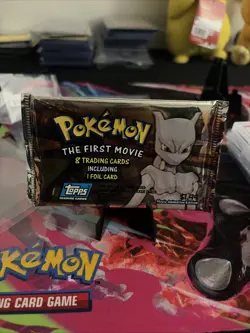 Topps Pokemon: The First Movie Trading Card Booster Pack - Blue Logo 41116507663 - Image 1