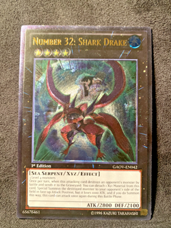 1st Ed LP Number 32 Shark Drake Yugioh Card ULTIMATE RARE | NICE CARD! CHEAP! - Image 1