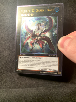 1st Ed LP Number 32 Shark Drake Yugioh Card ULTIMATE RARE | NICE CARD! CHEAP! - Image 2