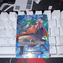 Bandai One Piece Card Game Edward Newgate OP13-042 SP Holo 12000 English - Image 2