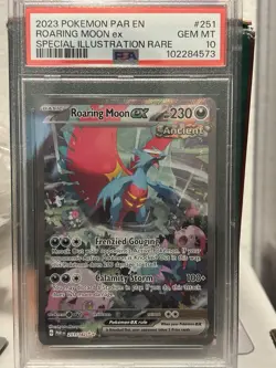 2023 Pokemon Par En Roaring Moon EX Special Illustration Rare Card 251/182 PSA10 - Image 1
