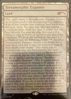 MTG English Terramorphic Expanse NM Foil Secret Lair - Image 1