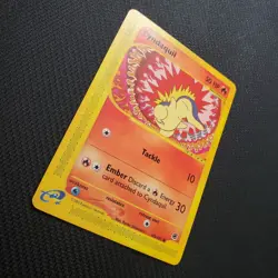 Cyndaquil 105/165 Expedition Base Set Card Regular Common NM - Image 2