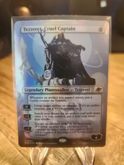 MTG Edge of Eternities Tezzeret, Cruel Captain (Borderless) Foil #0287 NM - Image 1
