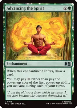 x4 Advancing the Spirit U MTG Commander: Marvel Super Heroes M/NM, English - Image 1