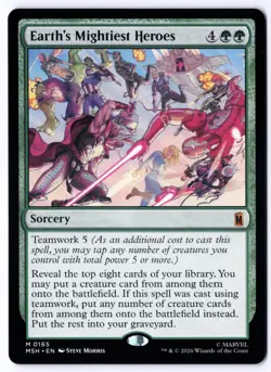 Earth's Mightiest Heroes MSH 165 Magic: The Gathering Mythic NM - Image 1