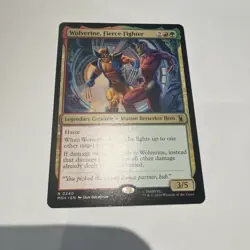 Wolverine, Fierce Fighter Marvel Super Heroes Regular 240 MTG MSH NM - Image 1