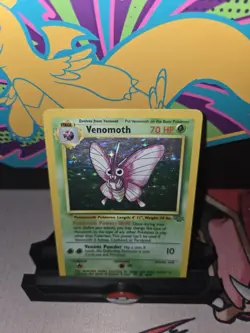 Pokemon TCG Jungle Venomoth Holo Rare Card 13/64 MP Condition - Image 1
