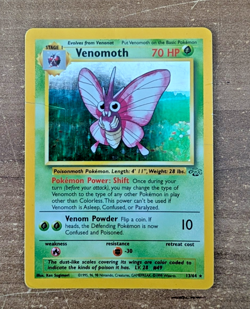 Pokemon TCG: Rare Vintage Venomoth Holo Card (WOTC Jungle - 13/64) - Image 1