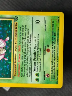 Venomoth 13/64 - Jungle Unlimited Holo Rare Pokemon TCG LP - Image 5