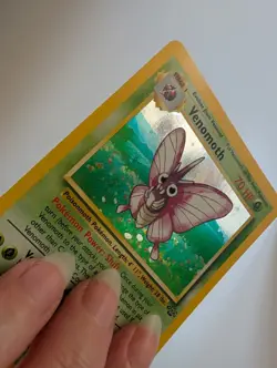 Pokemon TCG Venomoth Holo Rare Card 13/64 Jungle Unlimited MP Condition - Image 2