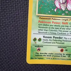Venomoth 13/64 LP Holo Jungle Rare Pokemon TCG Card 1999 - Image 3