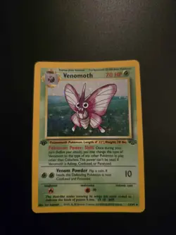 Pokemon TCG Venomoth Jungle 13/64 Holo 1st Edition Holo Rare Mp Condition - Image 1