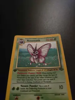 Pokemon TCG Venomoth Jungle 13/64 Holo 1st Edition Holo Rare Mp Condition - Image 4