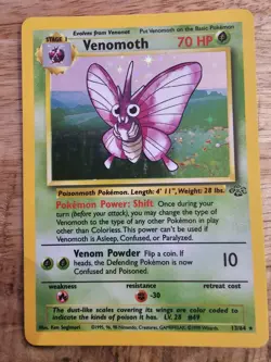 Pokemon TCG Venomoth Jungle 13/64 Holo Unlimited Holo Rare - Image 1