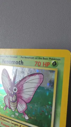 Pokemon TCG Venomoth 13/64 Jungle Holo Rare Unlimited 1999 WOTC - MP - Image 4