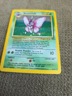 Pokemon TCG Venomoth 13/64 Jungle 1999 Holo Rare - Image 1